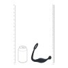 Silicone Cockring with Prostate Stimulator - L - Black